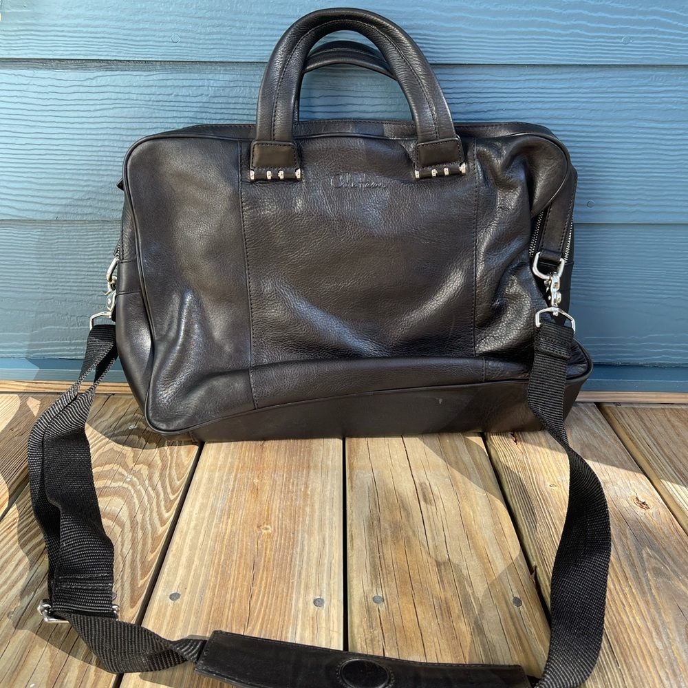 Cole Haan Leather Messenger Bag